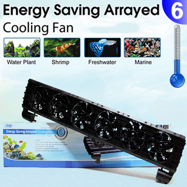 이스타 쿨링팬 3/4/5/6구(에너지절약형)/수족관 어항 수조 냉각팬 열대어 구피 새우 해수어 온도조절기 CRS, 1개