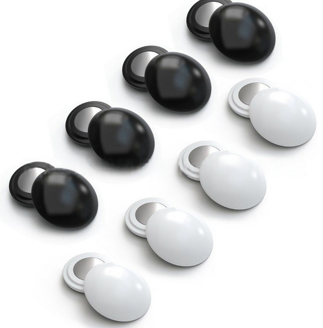 8/10개의 러닝 비브 클립 마라톤 비브 패스너를 위한 레이스 번호 홀더가 흰색과 검은색으로 비브 자석을 고정합니다, A