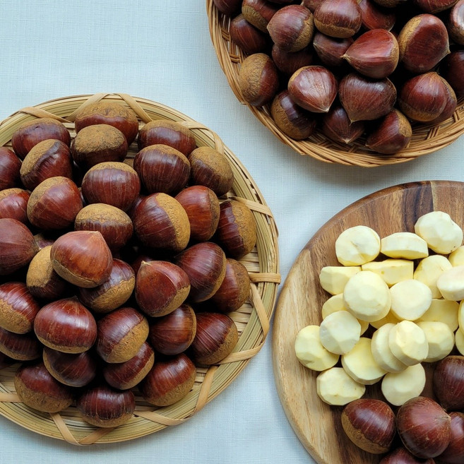 2025년 햇밤 유기농 고맛나루 공주 계룡산 알밤 대자 선물용 제수용, 2kg, 1개