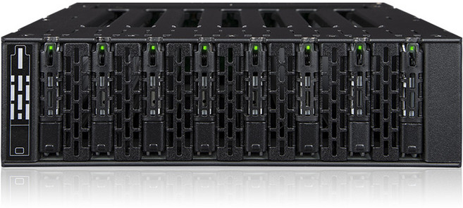 ICY DOCK MB873MP-B V2 NVME M.2 8bay 5.25베이용 트라이모드지원 하드랙 정품, 1개