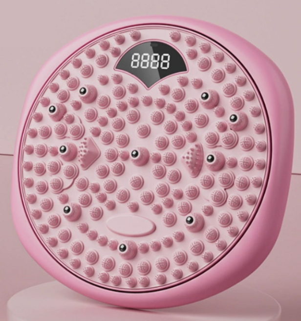 4IN1 뉴업그레이드 지압 트위스트 업그레이드 발지압 스텝퍼 허리 스트레칭 발바닥 지압 마사지판, 핑크색, 1개