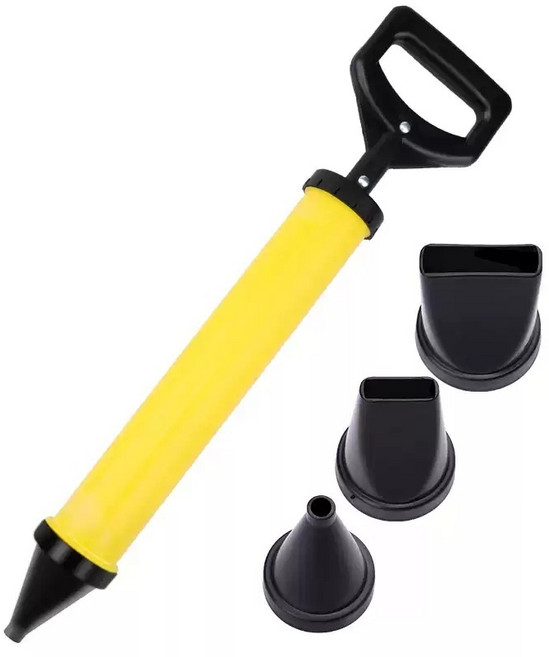 사금 채취 금 추출 도구 골드 채집 탐사 장비 패닝 접시 스테인리스 슬루이스 팬, 01.라운드 헤드 코킹건 + 가죽링 1쌍