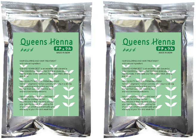 퀸즈 best헤나 (1+1) 한개사면 한개더 천연헤나염색약 100g Queens best henna, 네추럴, 2개
