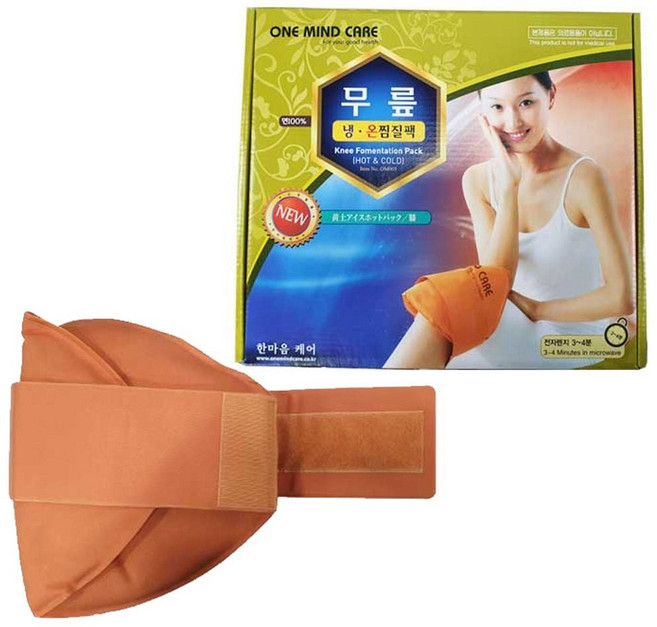 무릎 냉온 찜질팩 국내산 무릎전용 전자렌지 찜질기 냉찜질 온찜질 의료용, 1개, 본상품선택