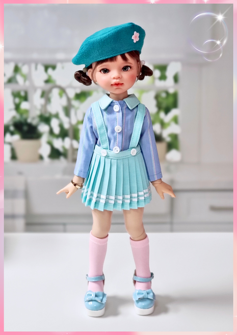 #파올라레이나 32cm( 하늘 핑크 4종세트 )#USD 26cm #도리스돌 30cm #마구샵 #구체관절인형 #인형옷, 도리스돌 30cm, 1개