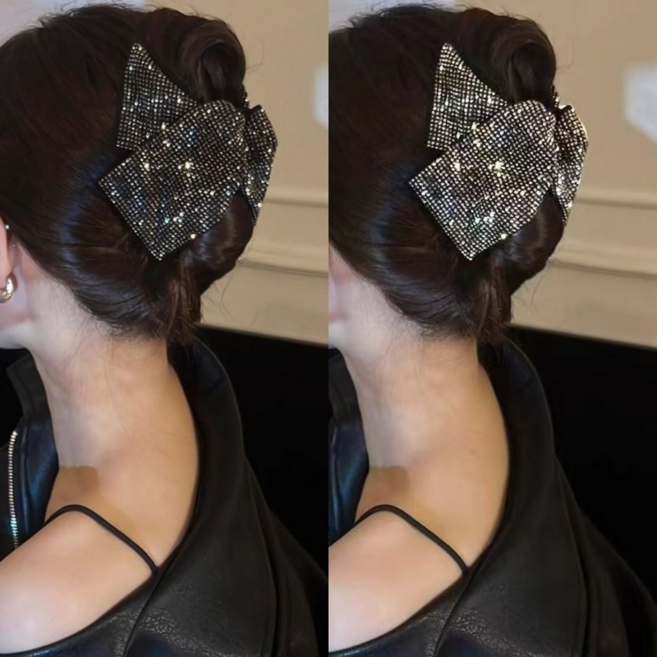 ZMBIRD 반짝반짝 큐빅 올림머리 삼각 집게핀 2종세트 N571