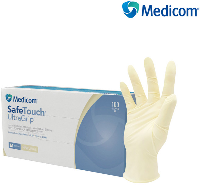 두꺼운 의료용 라텍스장갑 1박스(100매), 1개, 특소, 화이트