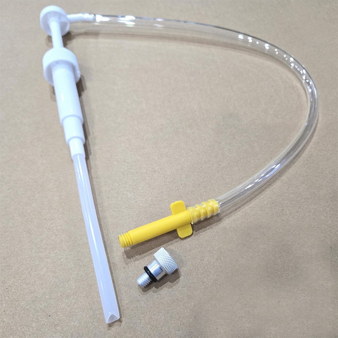 선외기 기어오일 펌프 어댑터 포함 하부오일 주입구 3/8 8mm 엔진 호환, 백색