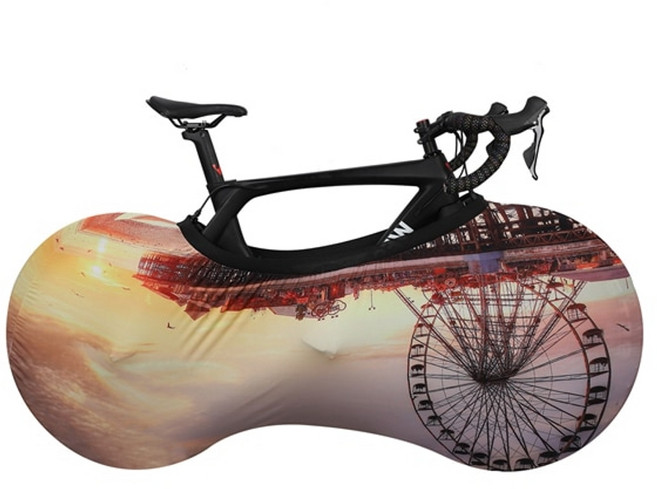 자전거 WEST BIKING 커버 유니버설 사이클링 MTB 체인 방진 긁힘 방지 보관, 화려한 나, 패 27.5-29, 협동사, 1개