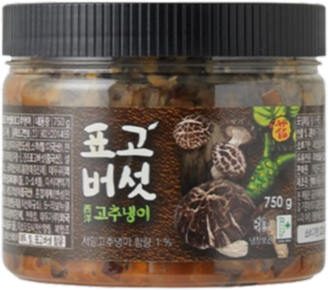 제이케이푸드 청비 표고버섯 고추냉이 750g 톡톡톡 표고버섯 장아찌 생와사비, 21개