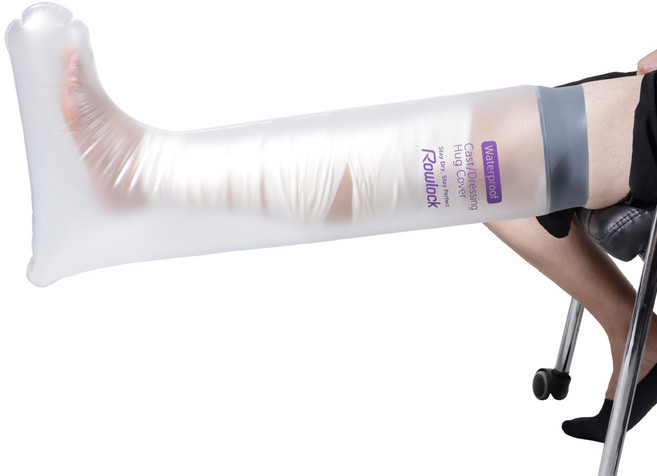 로우락 깁스 방수커버 다리 성인용 L, L사이즈, 1개