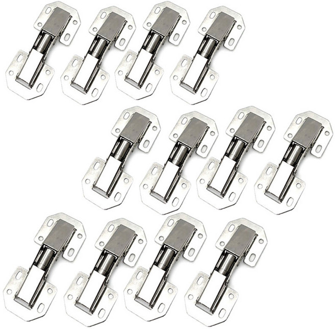 아이베란다 무타공 경첩 싱크대 장농 거실장용 HD 대 44X104mm, 12개