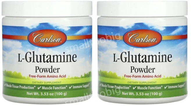 칼슨 L 글루타민 파우더 100g 2병 엘글루타민 Carlson glutamine, 2개 - 쿠팡