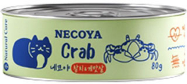 네츄럴코어 네코야 참치&게맛살 80g, 혼합맛(참치/게맛살), 1개