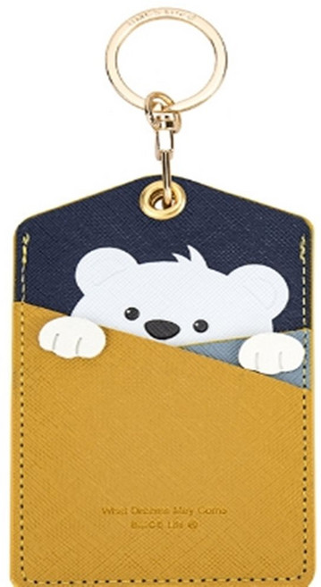 카드케이스 귀여운 동물 캐릭터 목걸이형 열쇠고리 키링 목걸이 사원증케이스 교통카드케이스