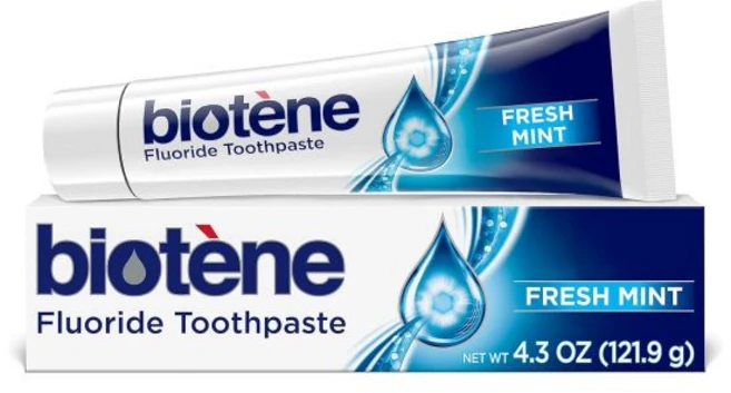 치약 구강청결 구취제거 충치 구강 건조 증상 구취 치료 및 예방을 위한 바이오텐 신선한 민트 4.3온스, 1 - 쿠팡