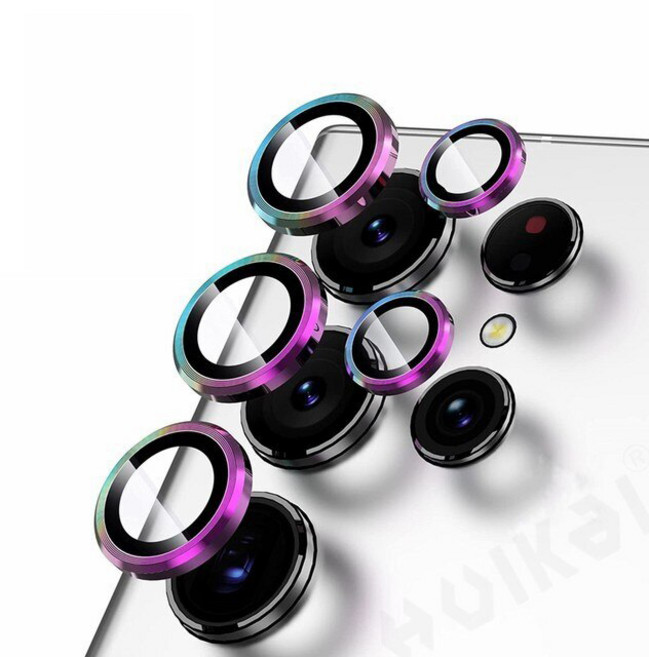 퓨어리퍼블릭 갤럭시 S24 S24플러스 S24울트라 카메라 렌즈보호필름 렌즈커버, 오로라, 1개