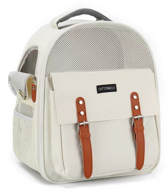 여행용 기내용 휴대용 고양이 백팩 이동장 애견 이동 가방 백팩 경량, 가방 + 기저귀, A. 우유 흰색, 1개