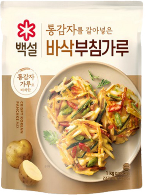 CJ제일제당 백설 통감자를 갈아넣은 바삭 부침가루, 1kg, 1개