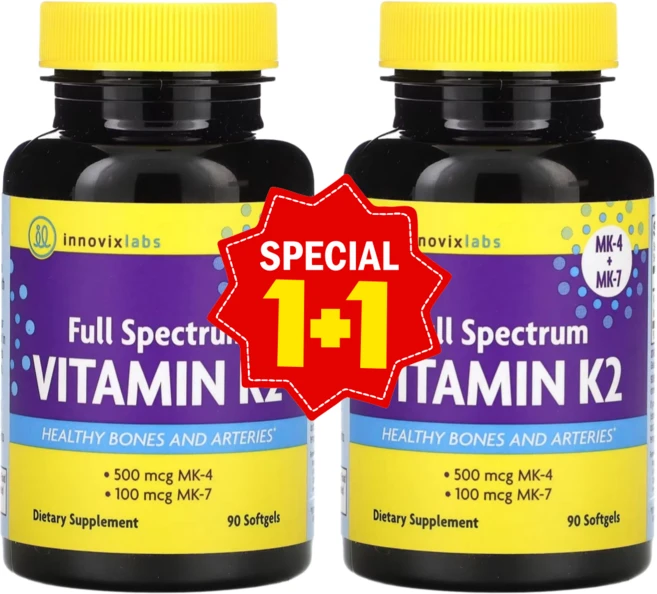 이노바이스랩 비타민케이 K2 메나퀴논 90소프트젤 2개 MK4 MK7 VitaminK, 90정 - 쿠팡