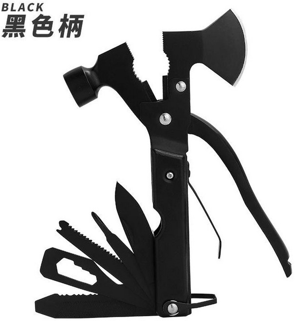 Haicheng 多功能斧頭錘, 黑色 A款牛津袋 紙盒, 1個
