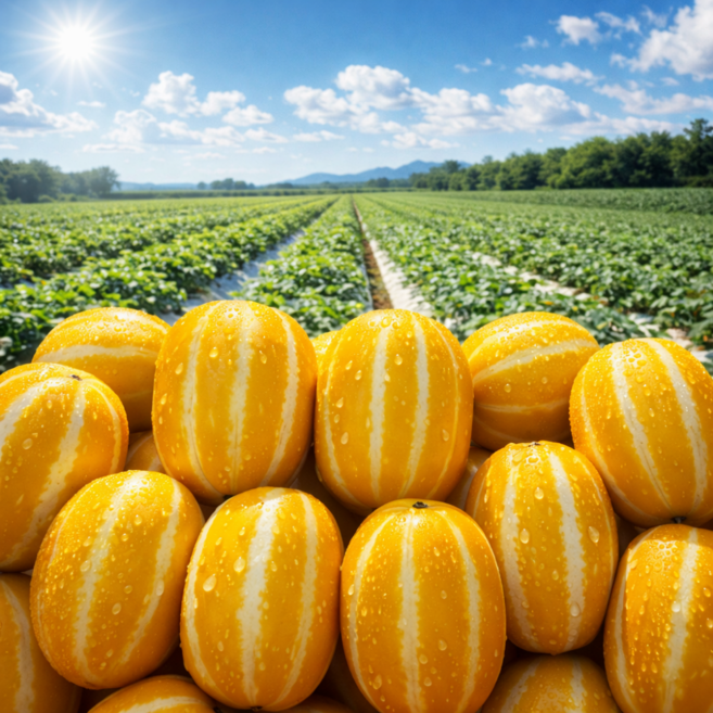 [산지직송] 당도 보장 성주 꿀 참외 선별 참외, 1박스, 3kg (소과)