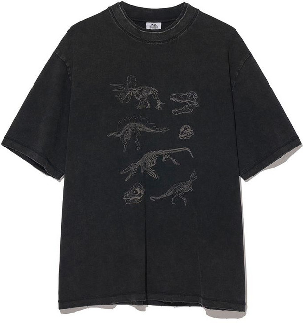매장정품 파르티멘토 PARTIMENTO REWORKS [JURASSIC WORLD] Skeleton Tee_VTG Black PR-26163-2 BK 687582