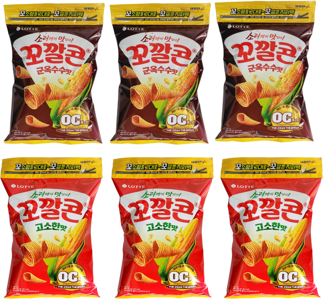 꼬깔콘 고소한맛 235g +군옥수수맛 235g 총6개