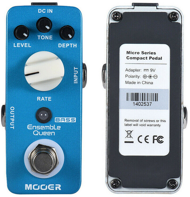 MOOER 무어 Ensemble Queen 전자기타 이펙터 페달 베이스 코러스 앙상블 퀸, 1개