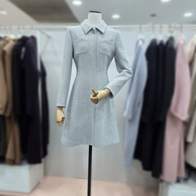 잇미샤 잇미샤 스탠드카라 트위드 원피스(ITPAZOP860)_DG