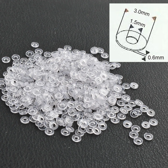0000pcs 3.0x.5mm 2.5x.5mm 안경 안경 와셔 안경 플라스틱 플랫 패드 안경 액세서리, 01 3.0x.5x0.6mm, 01 CHINA, 1개