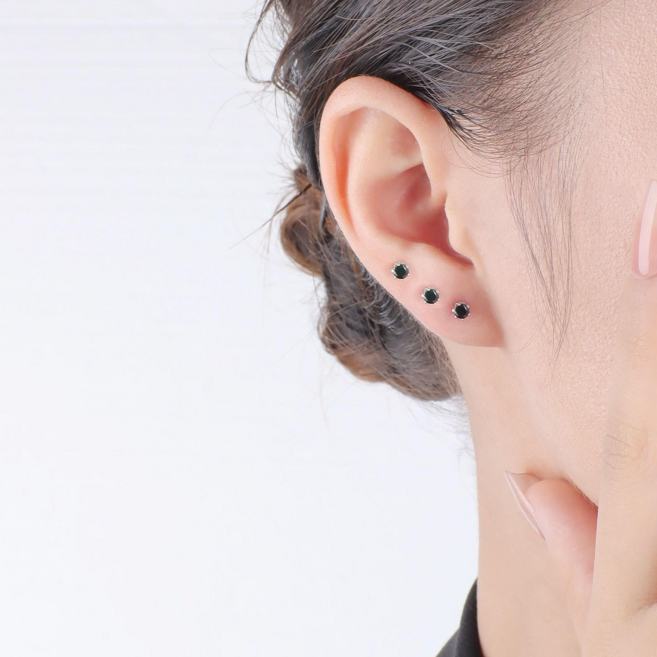 데일리 오닉스 큐빅 귀걸이세트