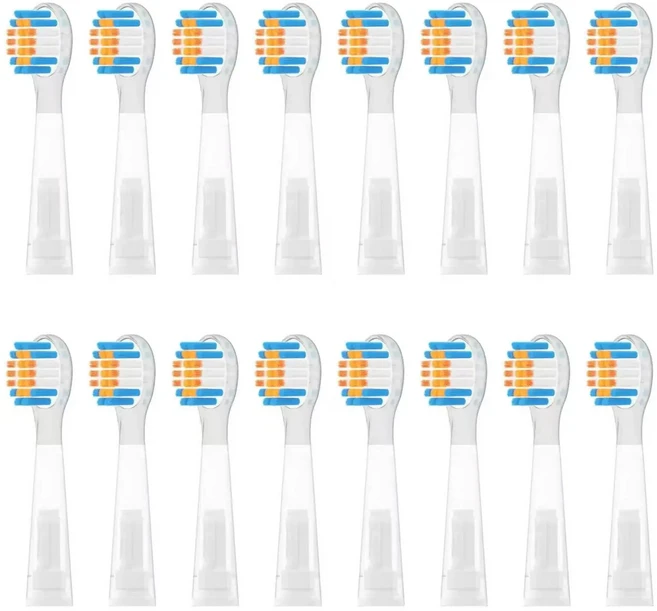 Usmile 어린이용 전동 칫솔 Q1/Q3/Q3S/Q10/Q10pro/Q20/Q4/S10/A10 액세서리용 교체, 05 16PCS Care