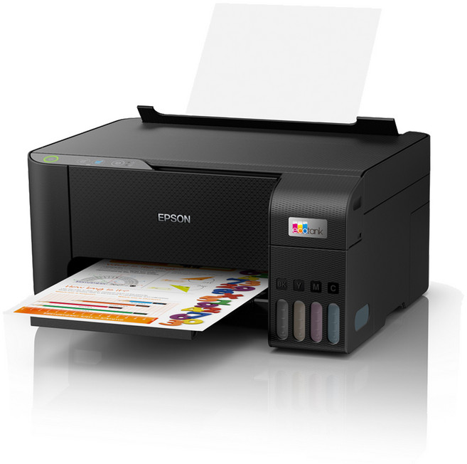 엡손 에코탱크 L3210 무한잉크 복합기 컬러 인쇄 복사 스캔 지원 [잉크포함]