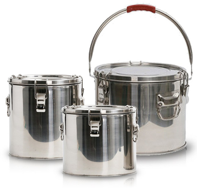 국산 스텐 유압 국통 5L~20L 일반형 핸들형 / 국산 밀폐용기 보온 보냉, 1개