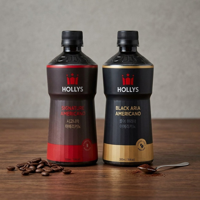 할리스 시그니처 아메리카노 550ml 12개+블랙아리아 아메리카노 550ml 12개 총 24개