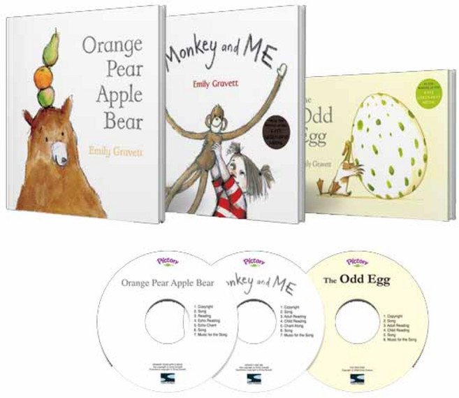 픽토리 영어동화 Pictory Emily Gravett 3종 세트 원서&CD