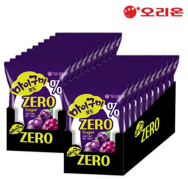 오리온 마이구미 포도 ZERO Sugar 1P(54g) x 20개, 54g