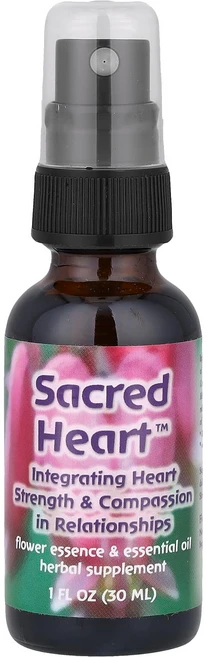 플라워 에센스 서비스 세이크리드 하트™ 플라워 에센스 & 에센셜 오일 30ml (1 fl oz) FES-15110, FES15110, 1개 - 쿠팡