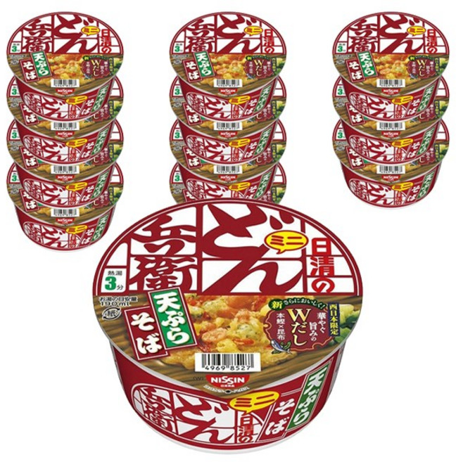 日清 Donbei 迷你炸物蕎麥麵 46g, 12個
