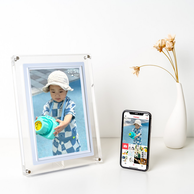 디지털 액자 전자 디지털 앨범 스마트 영상 동영상 액자 10.1인치, 디지털액자