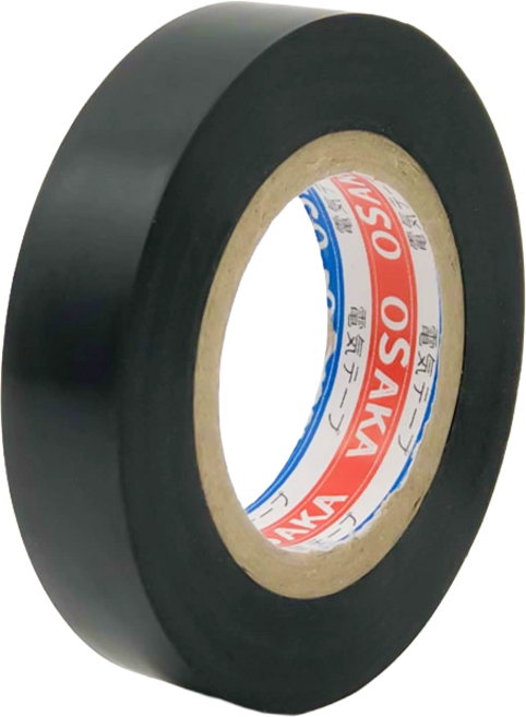 電工絕緣膠帶 PVC電氣膠帶 五金水電膠布, 1個, 黑色16mm*15m