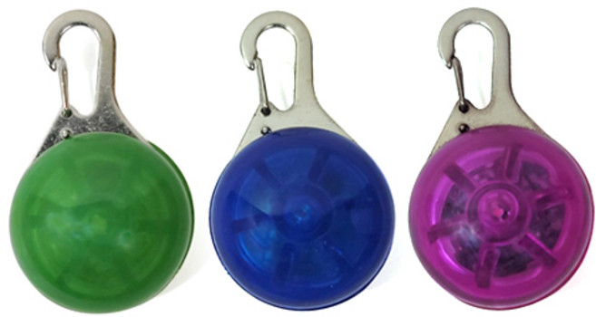 페로가토 LED 야광목걸이 강아지 산책 야간 밤 안전 위치파악, 핑크