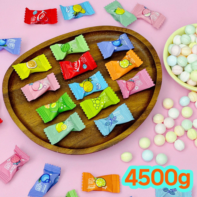 샤오커오라 민트향 무설탕 비타민C 과일 믹스 캔디 베트남 비타팝스 사탕 정품 빠른출고, 1개, 4.5kg