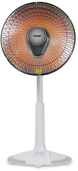 케이페이지 카본히터 전기난로 가정용 온열 선풍기형히터 36cm