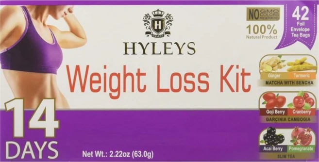 Hyleys Tea 체중 감량 키트 14일분 티백 42개 63g(2.22oz), 63g, 1개 - 쿠팡