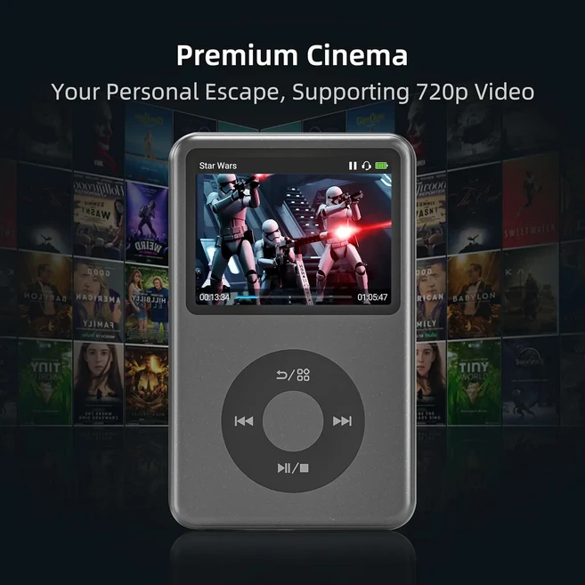128GB 아이팟 클래식 재생기 mp3 플레이어 블루투스 스피커 라디오 수기 hifi lecteur dap 터치 워크맨, 01 128GB, 01 black