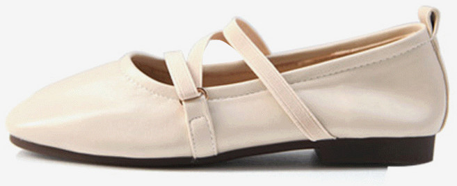 슈리오 여성 발편한 경량 발레코어 플랫슈즈 2cm