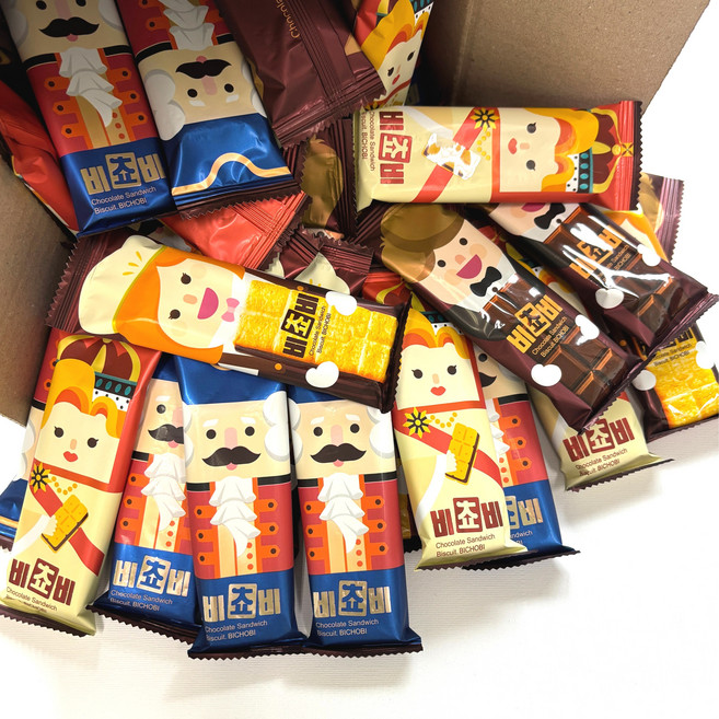 오리온 비쵸비 통초콜릿 비스킷, 60개, 25g