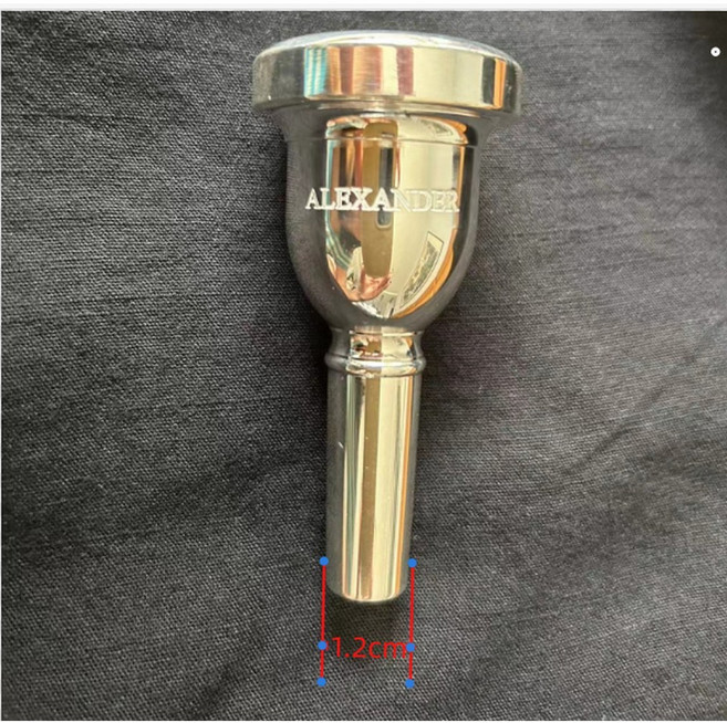 트롬본 마우스피스 굵은 관 바리톤 유포니움 원추형 조절 (색상 분류-호른부리), 1개